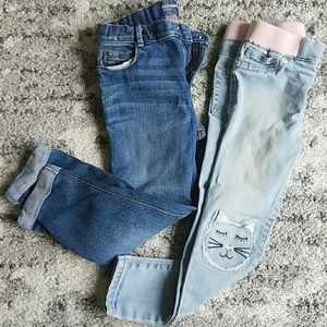 Girls denim jeans bundle old navy 5t